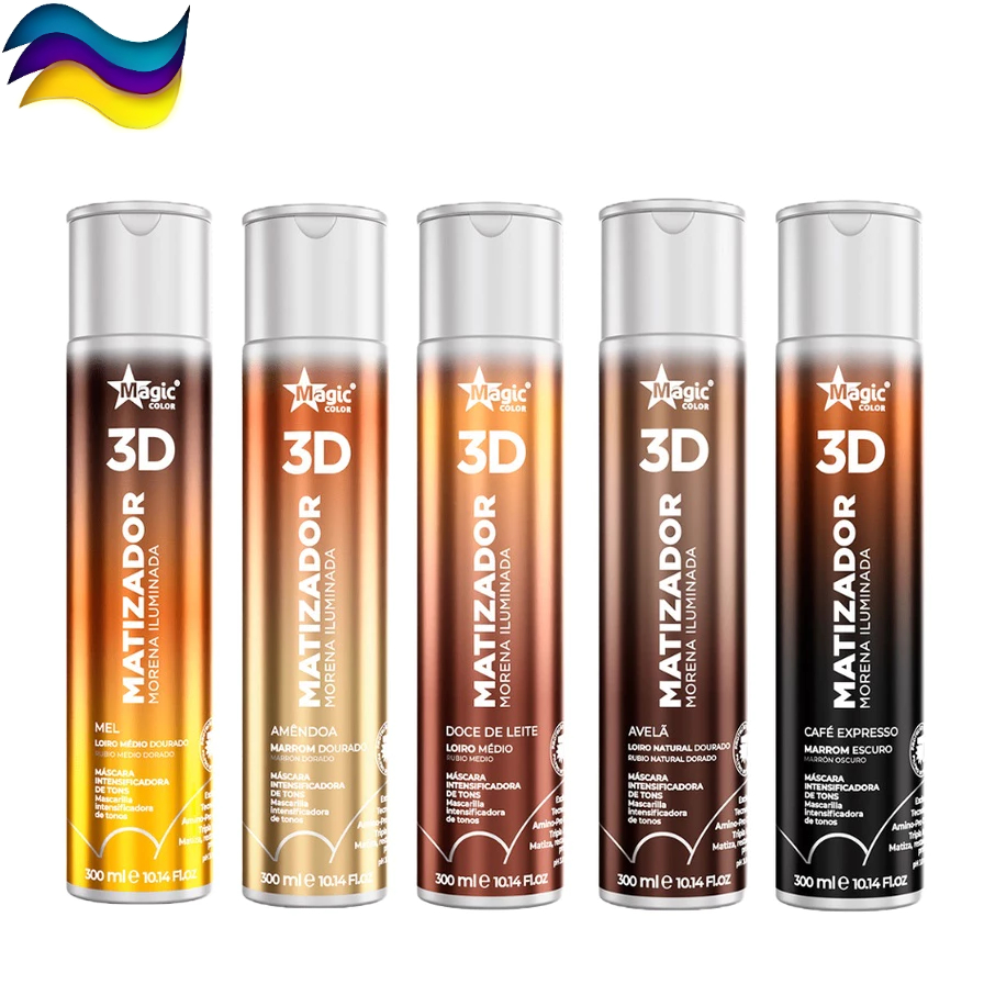 Matizador Morena Iluminada Gloss 3D 300ml Magic Color Todos os efeitos - Manutenção da Cor e Brilho em Oferta na Shopee