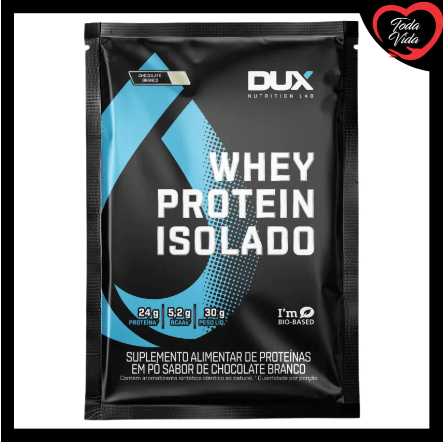 WHEY PROTEIN DUX ISOLADO SACHE SABOR CHOCOLATE BRANCO 30G