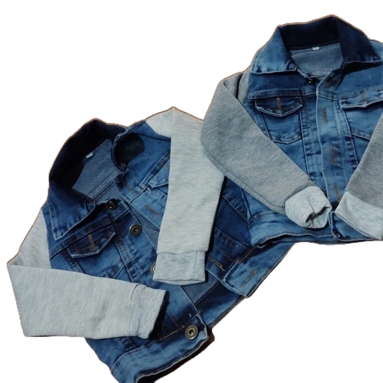 Jaqueta jeans infantil juvenil Unissex