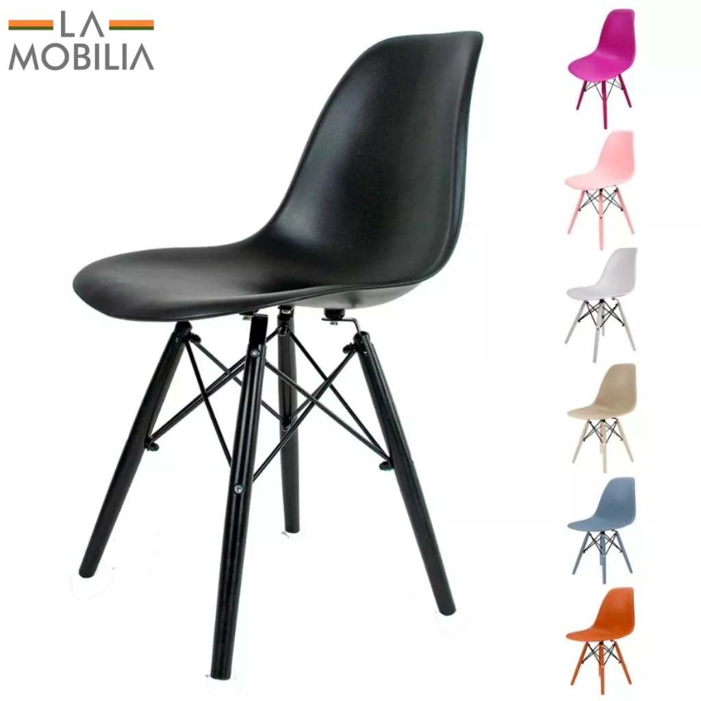 Cadeira Eames Eiffel Pés Em Polipropileno Adulto - Cores diversas Escrivaninha Escritorio em Oferta na Shopee