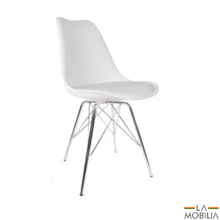Cadeira Saarinen Sala Jantar Pp Tower Cromada - Cores - Home & Living