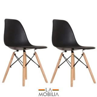 Conjunto 2 Cadeiras Eames Eiffel Pés Em Madeira Adulto - Cores diversas Escrivaninha Escritorio em Oferta na Shopee
