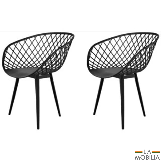 Conjunto 2 Cadeiras Ayla Sidera Clarice Pp Garden Cores Diversas em Oferta na Shopee