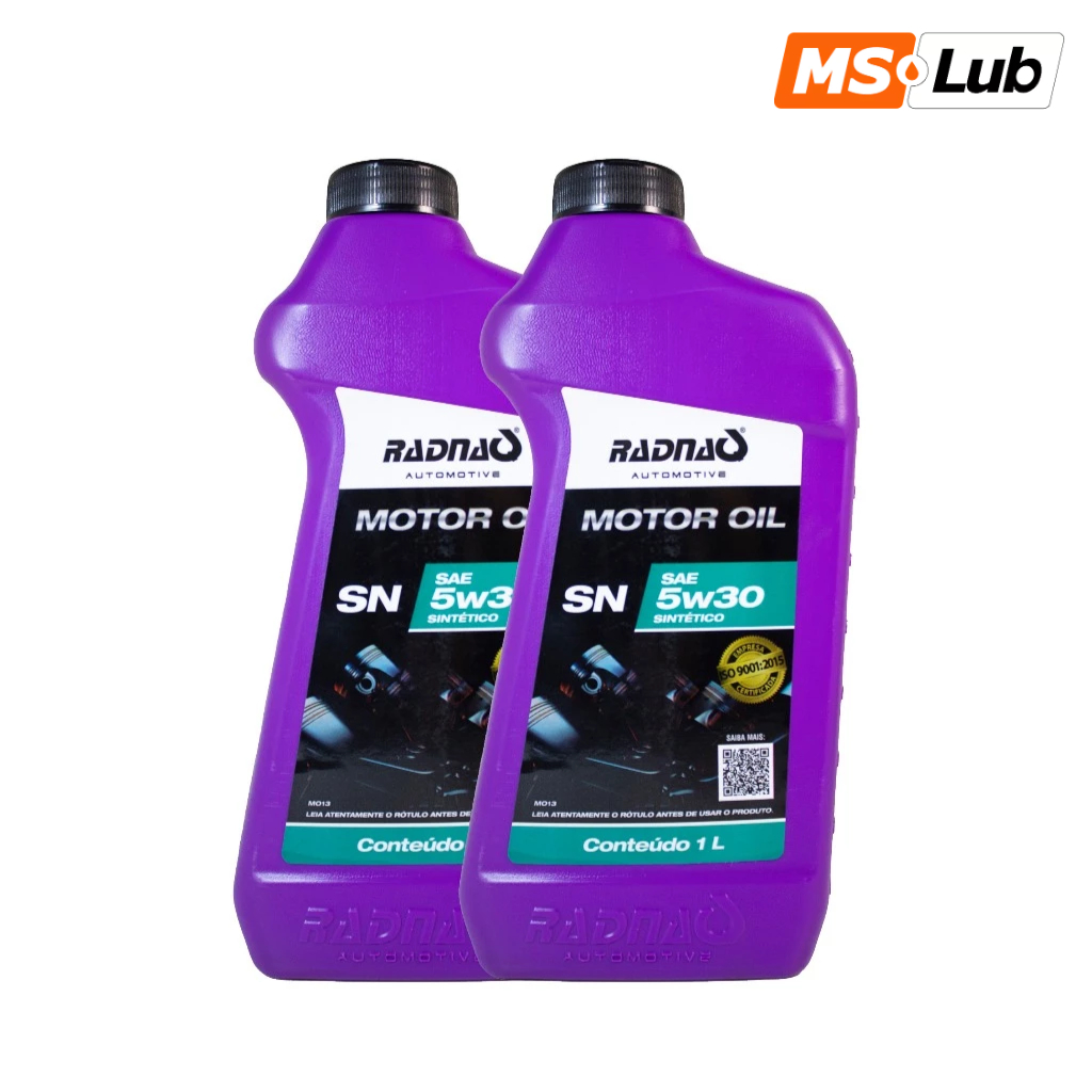Kit 2 Radnaq Oil 5W30 Sintético API SN em Oferta na Shopee