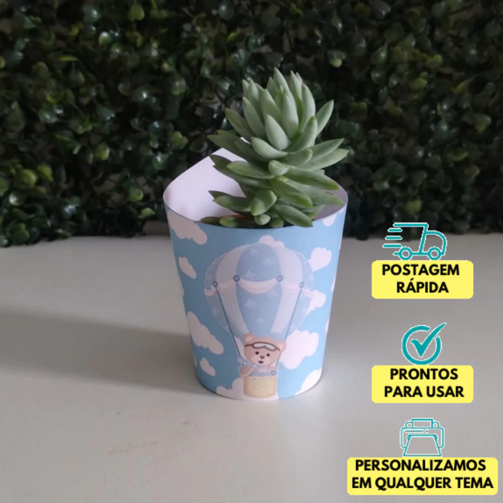 Rótulos de Suculentas ursinho baloeiro | lembrancinha | aniversário | chá de bebê | chá revelação