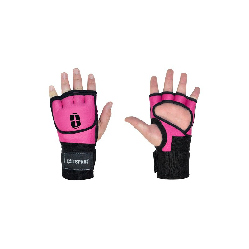 Luva De Treino Sparring MMA Muay Thai Bandagem Rápida Luva Feminina Rosa
