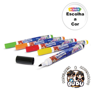 Acrilpen Caneta Para Tecido - Escolha a Cor - Acrilex em Oferta na Shopee