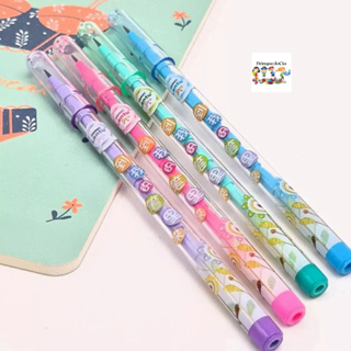 KIT COM 1/4 unidades Lapiseira Troca Ponta DIY sortido 2025 novidade Estampada / Papelaria / Material Escolar em Oferta na Shopee