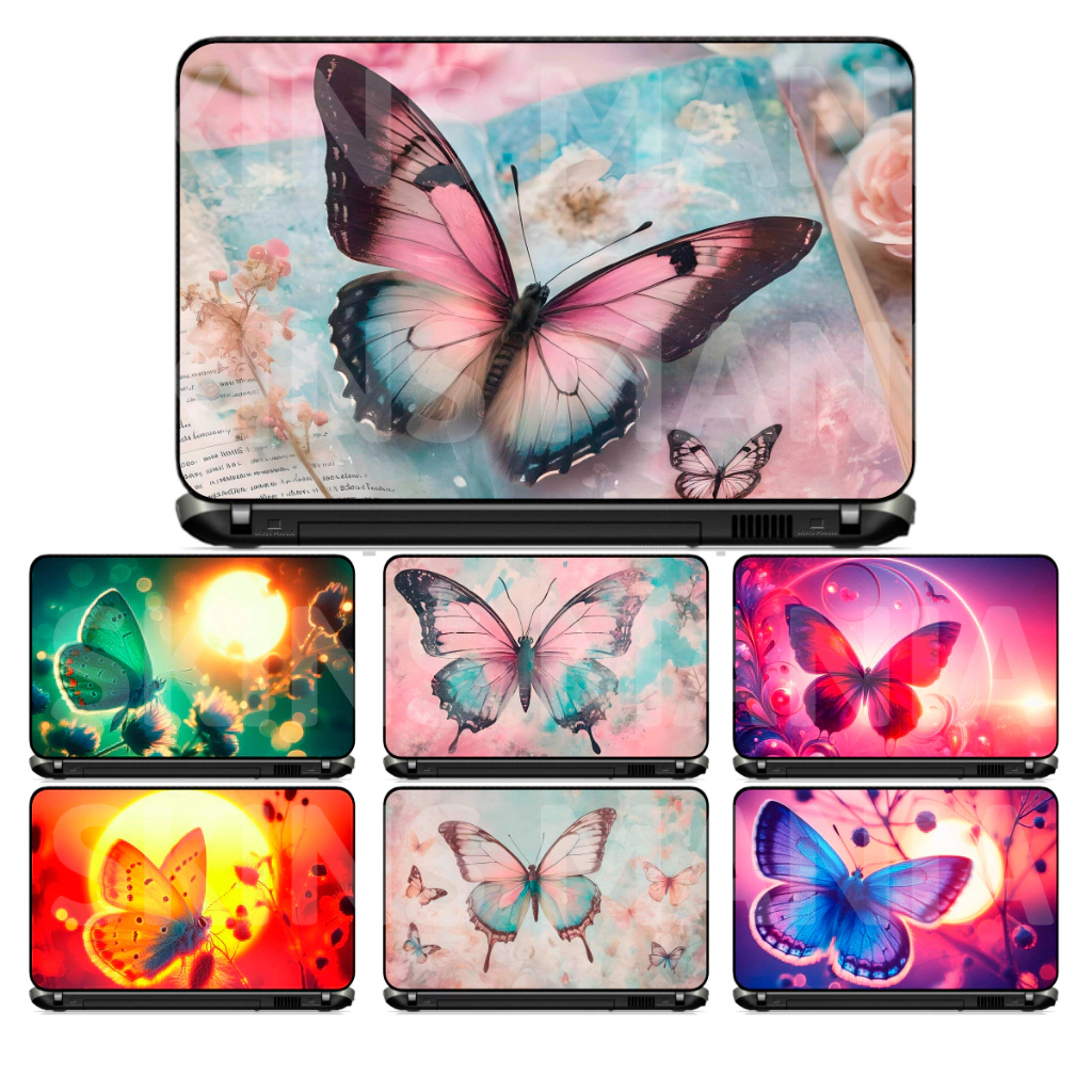 Adesivo Personalizado Skin Pelicula Notebook Macbook Tablet Borboleta [ B-SKM 08-14 ] Mariposa 88