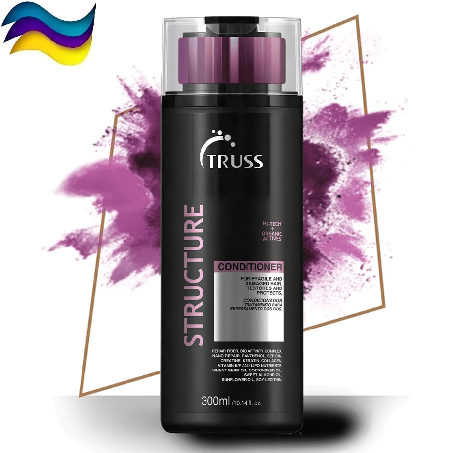 Truss Condicionador Structure 300ml Uso Diário Cabelos Finos Nutrição Fortalecimento Proteção