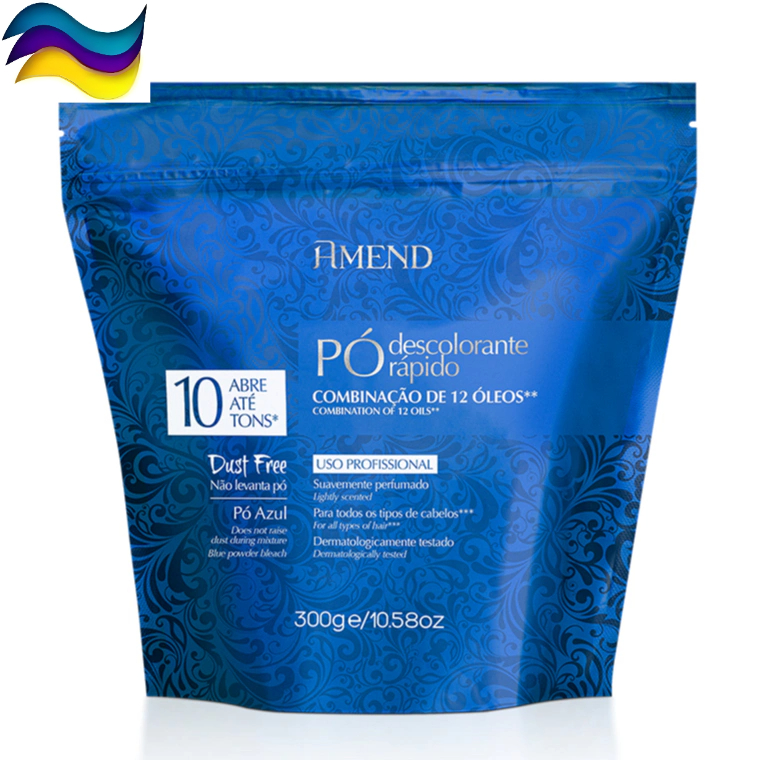 Amend Pó Descolorante Azul Rápido com Combinação de 12 Óleos 10 Tons 300g - Dust Free Não levanta Pó