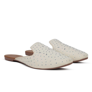 Mule Sapatilha Feminina Sandália Cavada Detalhes em Pedra Elegante Lançamento Tendência Moda Ref.53 em Oferta na Shopee