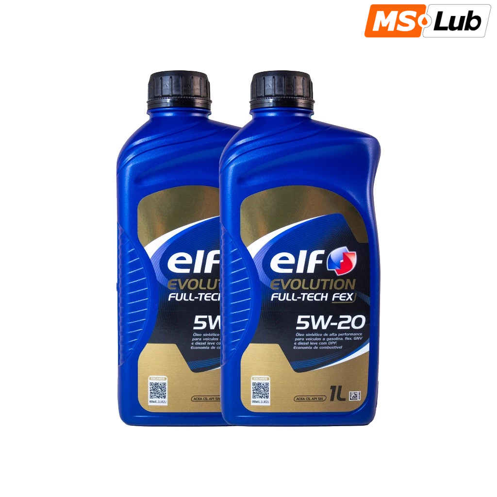 Kit 2 Elf Fulltech 5w20 Sintético ACEA C5 API SN