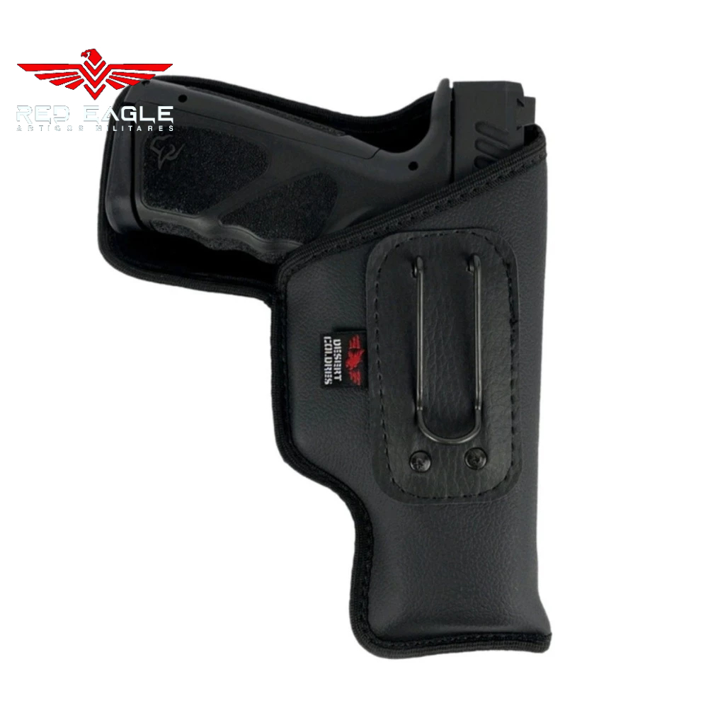 Desert Coldres Velado Uso Interno Dissimulado Para Pist. XD-M Elite/ TS9/ Beretta APX Em Neoprene e Couro P.U(Ecológico)