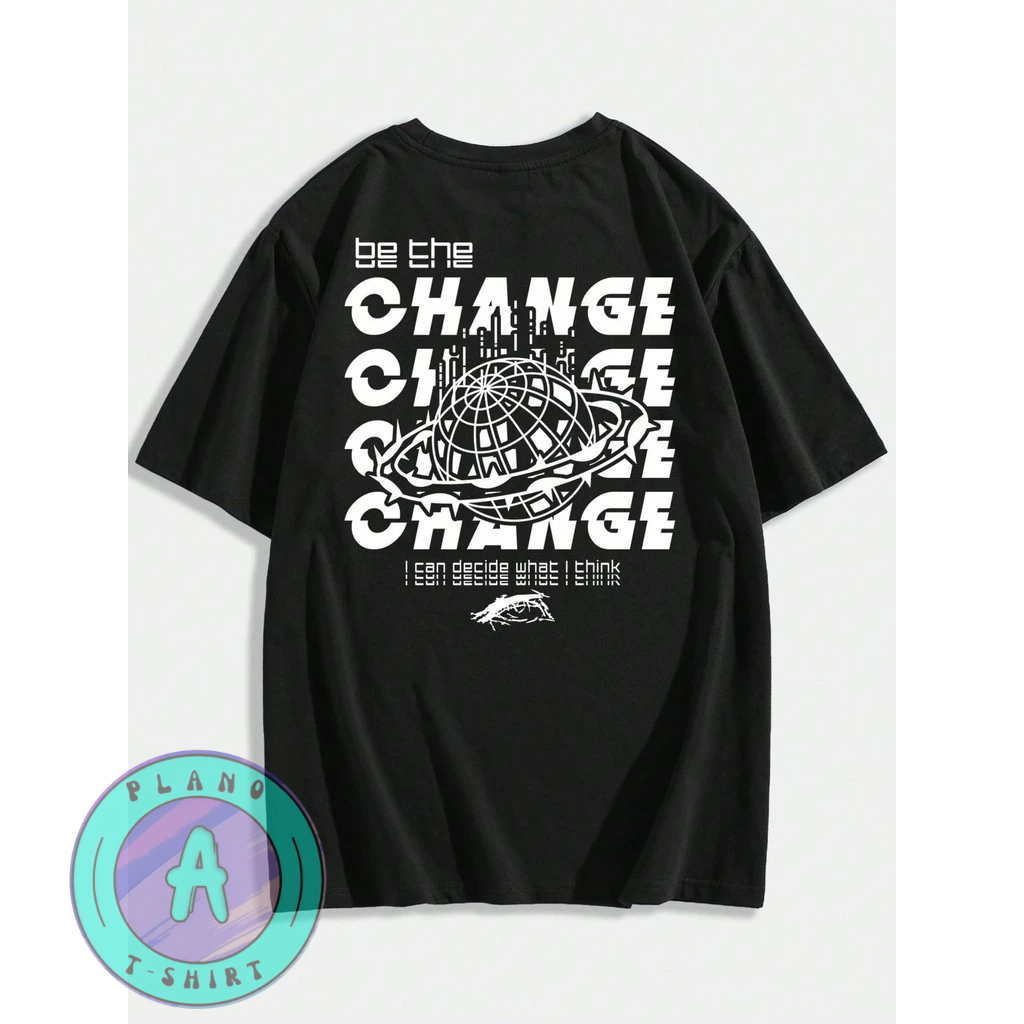 Camiseta Be The Change Qualidade Algodão Unissex Lançamento Gotico Emo Dark Goth Temos Plus Size Envio Rapido