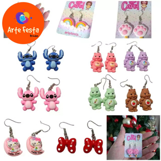 Brinco infantil, Stitch, helow kit, princesas, ursinhos carinhosos, doces e etc. em Oferta na Shopee