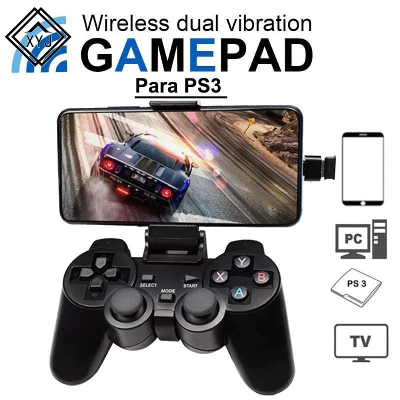 Auspiciosorui01 Controle De Jogo Sem Fio De 2.4Ghz Gamepad Para Ps3 Pc Tv - Envio Imediato em Oferta na Shopee