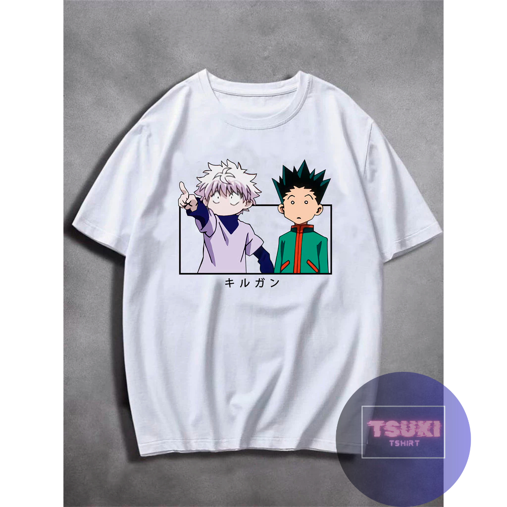 Camiseta Killua Hunter Anime Camisa 100% Algodão Unissex Streetwear - Envio Rápido