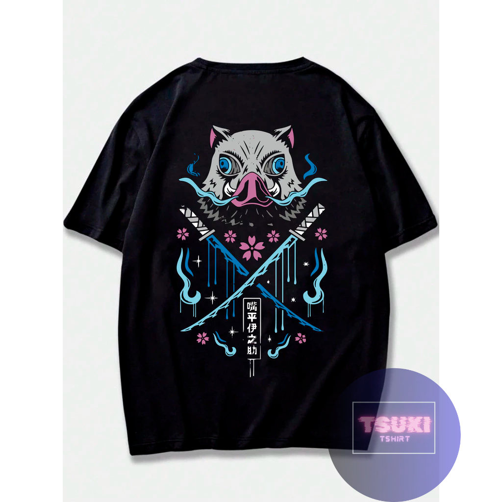 Camiseta Javali Espadachim Anime Camisa 100% Algodão Unissex Streetwear - Envio Rápido