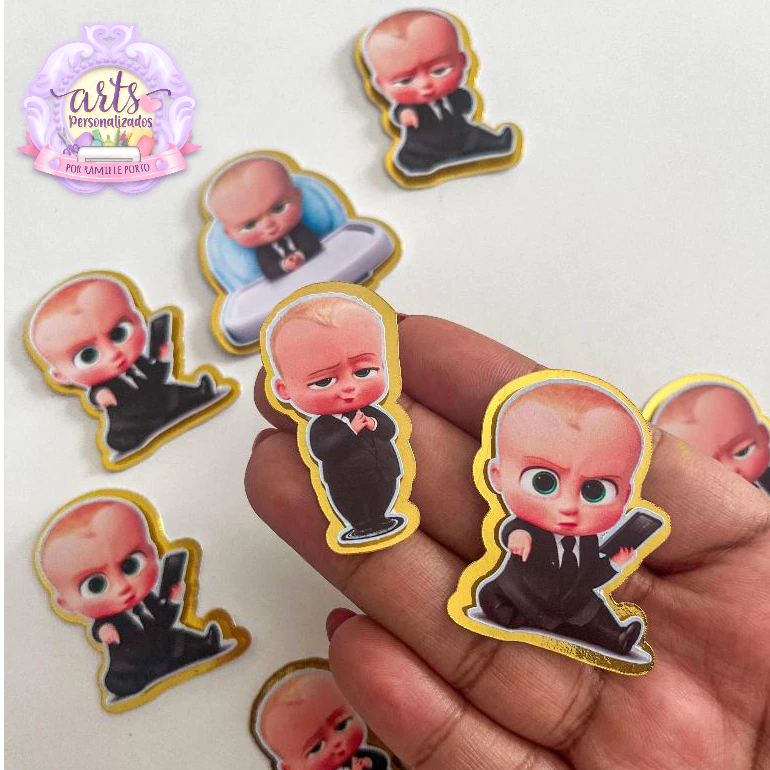 Apliques 3D Poderoso Chefinho, Personalizados para Caixinhas, Tubetes, Cofrinho e Lembrancinhas, Todos os Temas