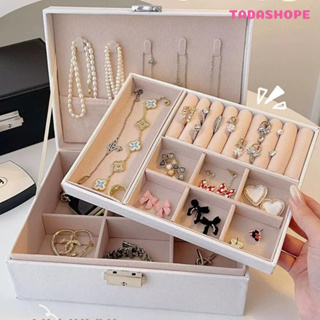 Caixa de Armazenamento de Exibição de Joias, Grande Capacidade Segura e Durável Requintada TADASHOPE em Oferta na Shopee