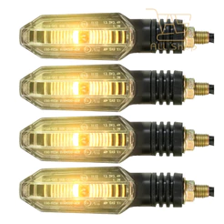 Kit Universal Pisca Seta Led Nxr 125 150 160 Bros / Titan Fan 125 150 / CB 300 / Xre 300 Parafuso