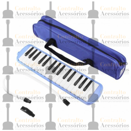 Escaleta Melódica com Bolsa Bag Azul Com 32 Teclas Stage Sm32