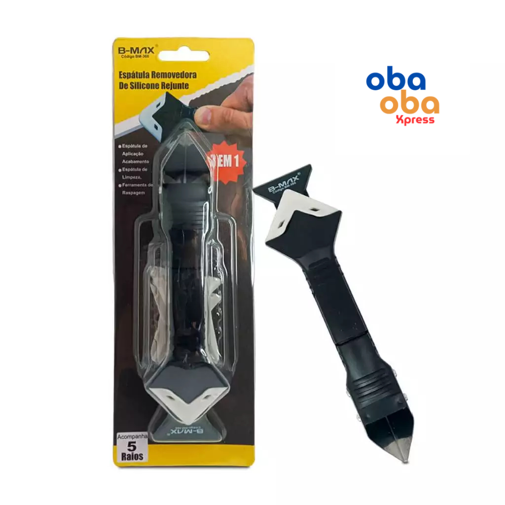 Espatula Removedor de Rejunte e Silicone 5 Raios de Acabamento Raspador