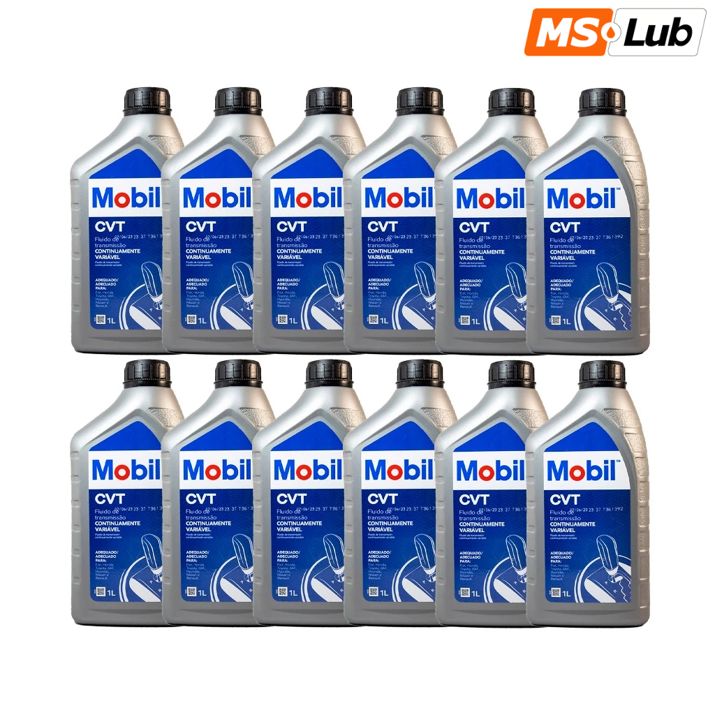 Kit 12 Mobil CVT Sintético API ATF
