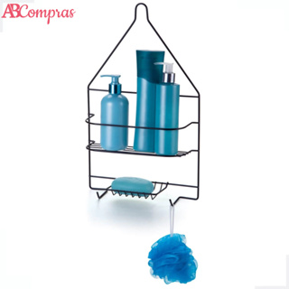 Organizador de Produtos de Higiene Shampoo Sabonete Suspenso Preto Arthi em Oferta na Shopee