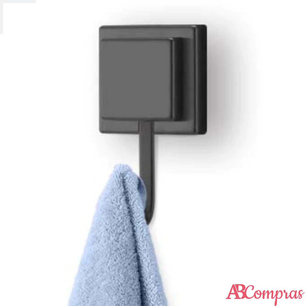 Gancho Cabide Porta Toalha de Rosto Parede Lavabo Banheiro Fixação Dupla Face Sem Furos Preto Arthi em Oferta na Shopee