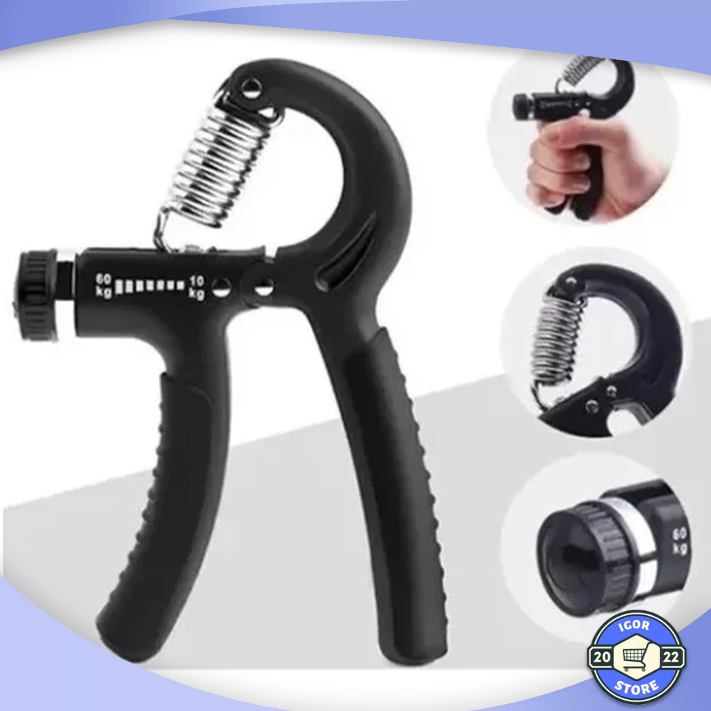 Flexor De Punho Hand Grip Com Mola Ajustável De Força 10/40kg Antebraço Envio Imediato