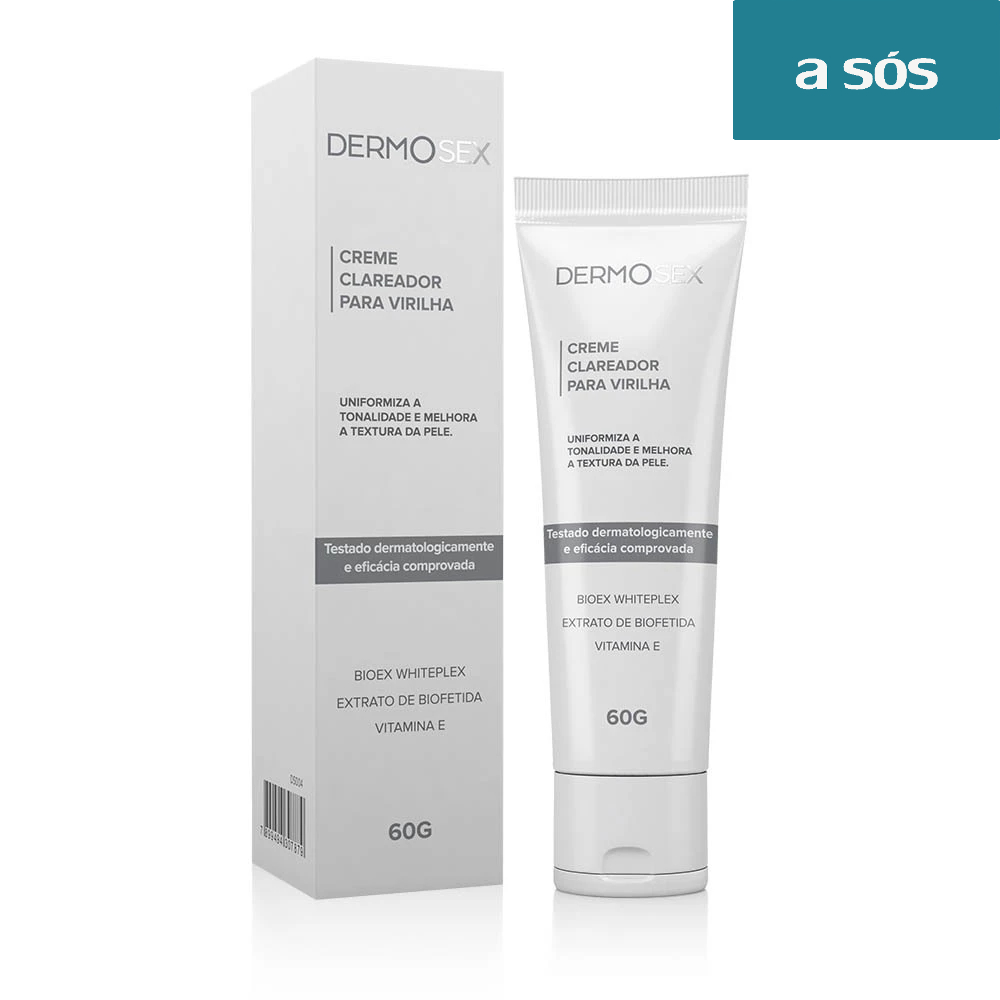 Creme Clareador Íntimo P/ Virilha E Axilas Dermosex - 60 g em Oferta na Shopee