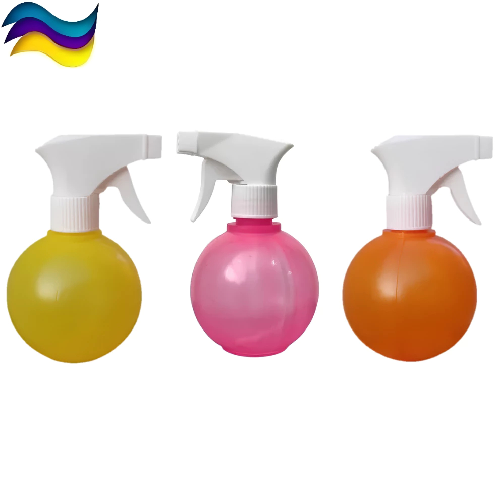 Borrifador de Água Spray Jato Bolinha 300ml Colorido Pulverizador Estrella Gatilho Branco