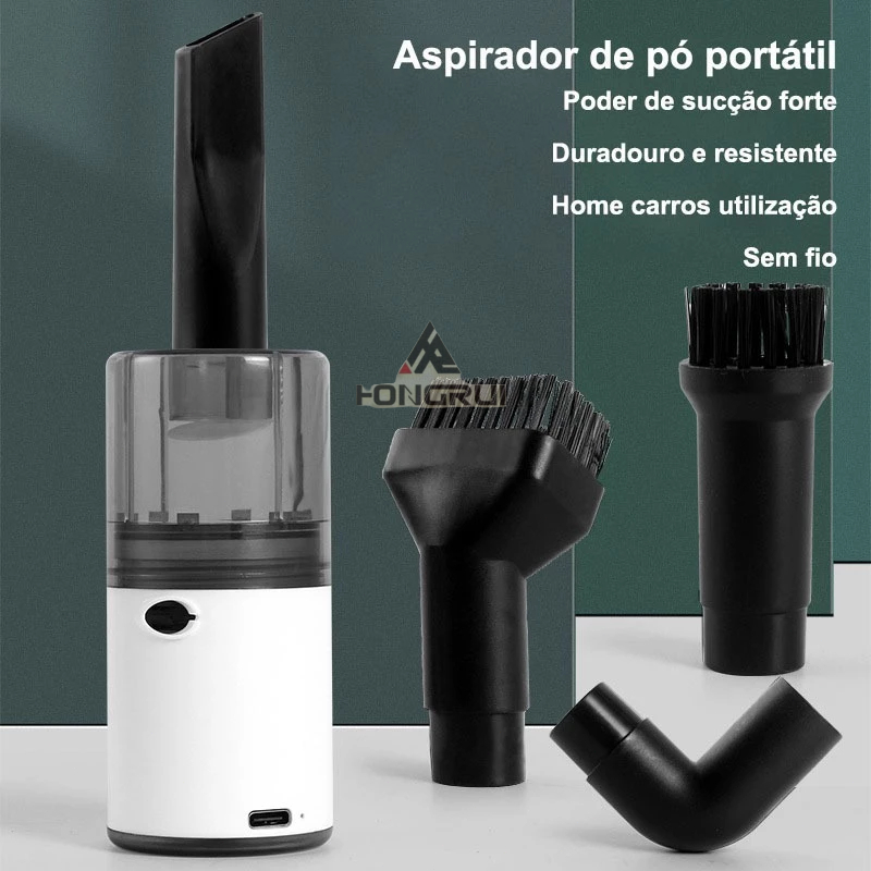 Mini Aspirador De pó Sem Fio Portátil Automotivo e Casa Potente Recarregável /Bomba De vácuo De Ar/ Luz de acampamento