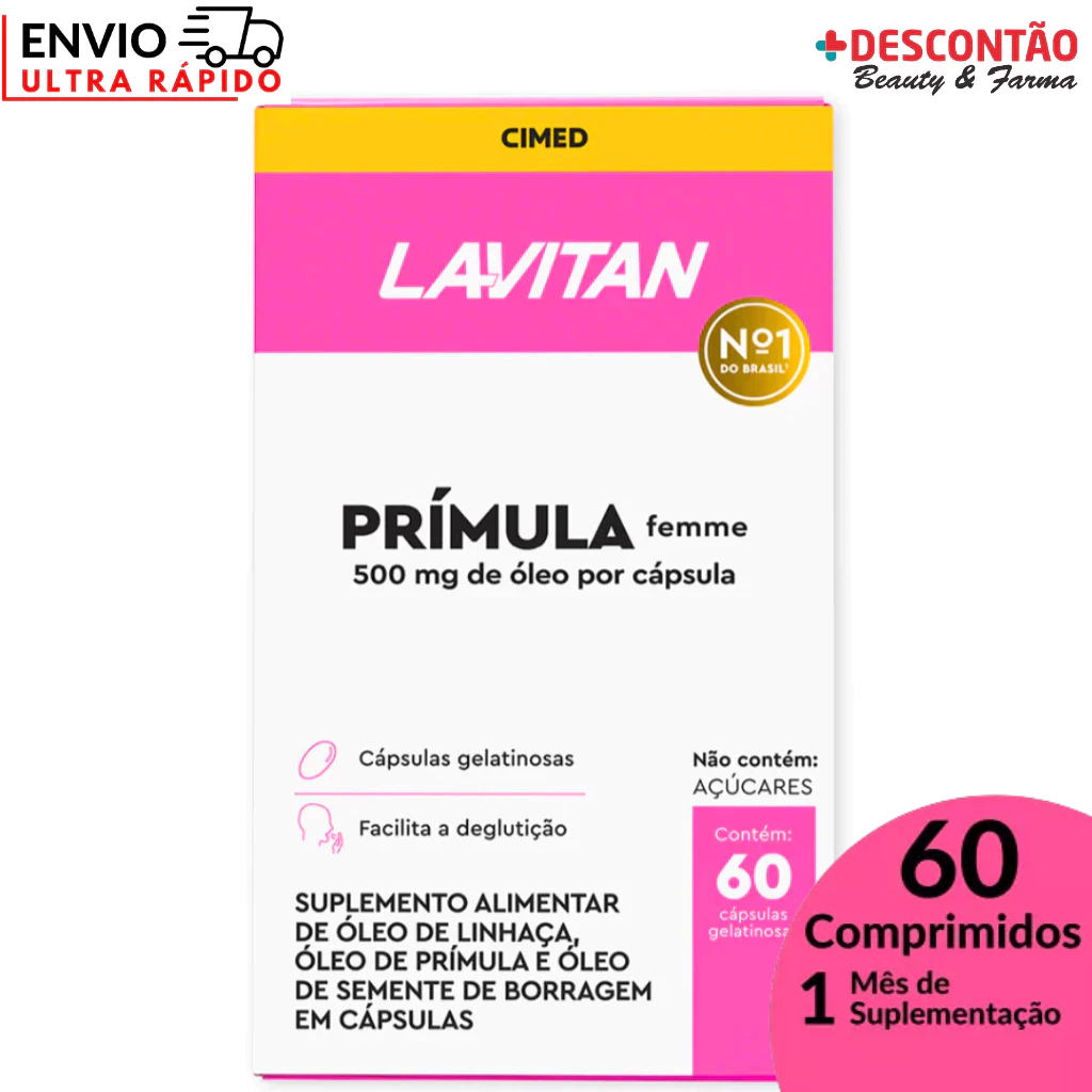 Suplemento Alimentar Lavitan Prímula Mulher (60 Cápsulas Gelatinosas)