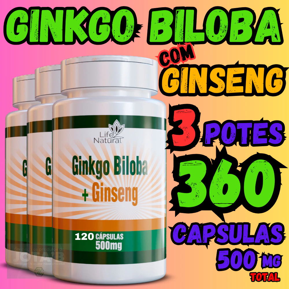 Ginkago biloba + ginseng 120 capsulas gico