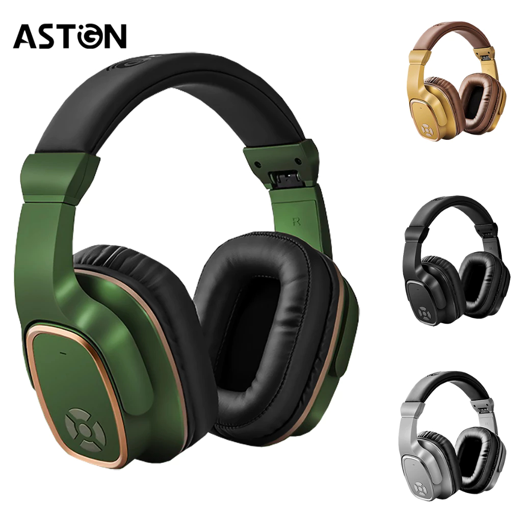 Astgn Fone de Ouvido Sem Fio Bluetooth Alto Falante Headphone Viva Voz Potente Grave