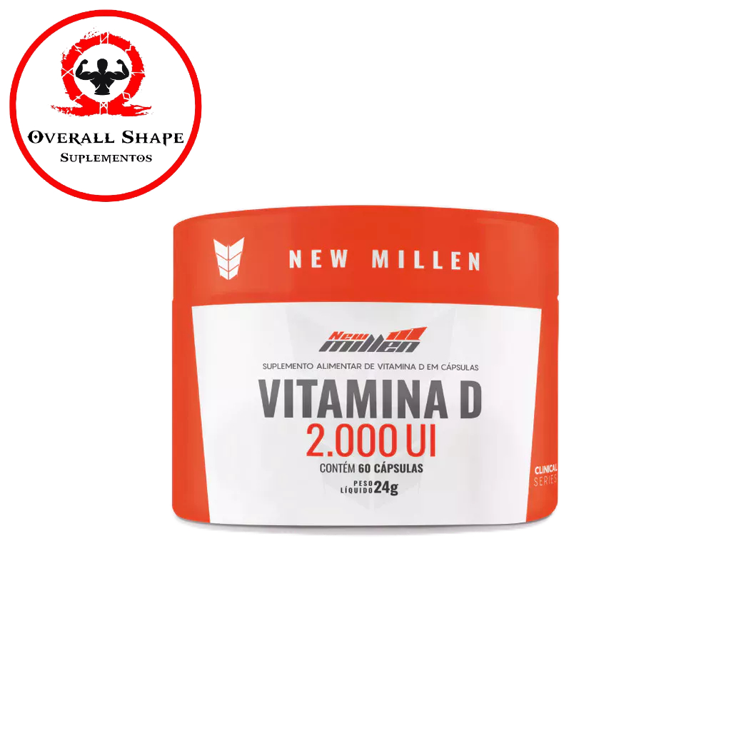 Vitamina D com  MCT 2.000UI 60 cápsulas - New Millen