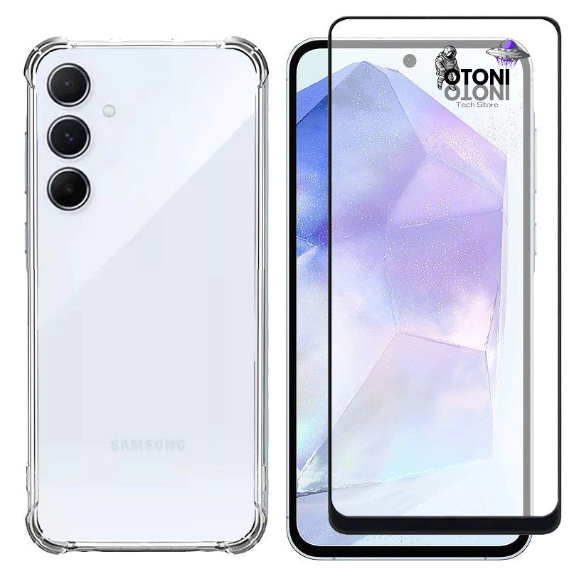 Capa Case Capinha Samsung Galaxy A55  + Película de Vidro 3D - Tech Otoni