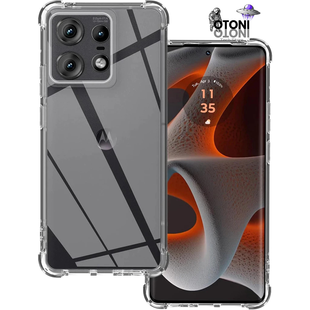 Capa Capinha Case Anti Impacto Transparente TPU Para Motorola Moto Edge 50 Pro 5G - Tech Otoni