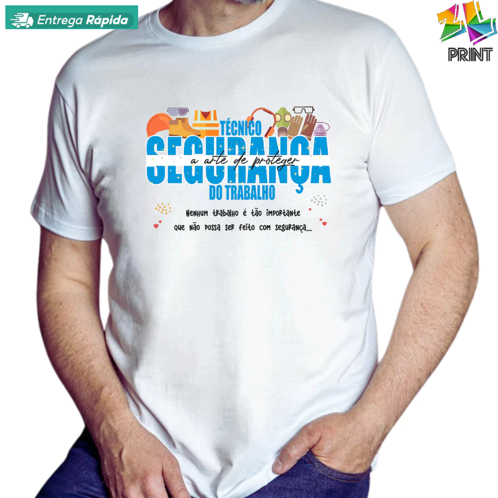 Camiseta adulto TÉCNICO SEGURANÇA DO TRABALHO [est. Lyd ] Cargo Curso e Profissão ZLprint
