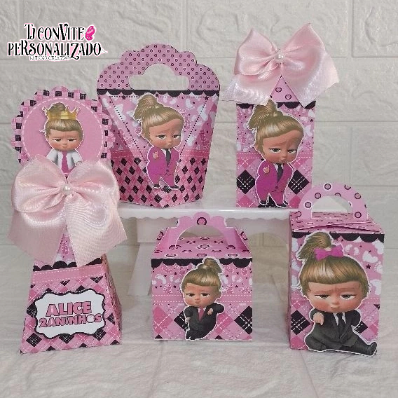 Kit Personalizados Poderosa chefinha/ Mimos de Aniversário Lembrancinhas Caixinhas Personalizadas Kit Festa