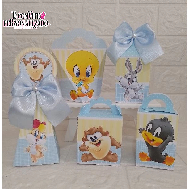Kit Personalizados looney tunes/ Mimos de Aniversário Lembrancinhas Caixinhas Personalizadas Kit Festa