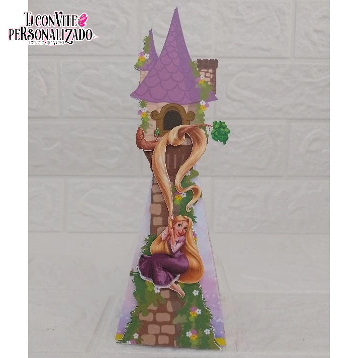 CAIXA PIRÂMIDES  RAPUNZEL / LEMBRANCINHA DE ANIVERSARIO INFANTIL CAIXINHAS PERSONALIZADAS