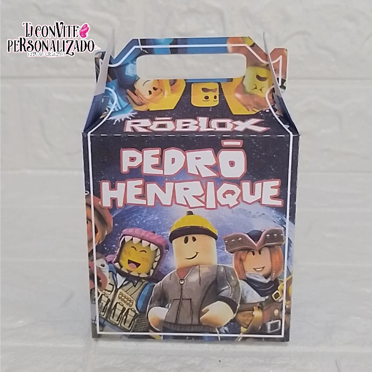 Caixa Maleta Personalizada Roblox/ Mimos de Festa Aniversário Lembrancinhas Caixinhas Personalizados