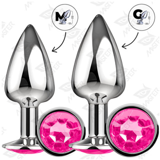 Kit Plug Anal Dilatador Tamanho G + Plug Anal Tamanho M em Oferta na Shopee