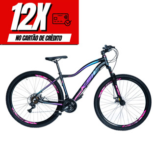 Bicicleta Bike Aro 29 KSW MTB Alumínio 24V Câmbios SHIMANO - Feminina - Cabeamento Superior Interno em Oferta na Shopee