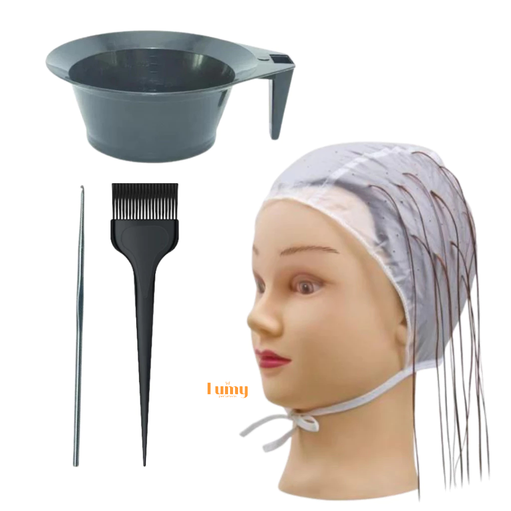 Touca Pvc Plastica Para Mechas Luzes E Reflexos