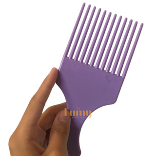 Pente Garfo Afro Black Power Para Cabelo Cacheado Pentes Kits Com 3 Com 6 E Com 9 em Oferta na Shopee